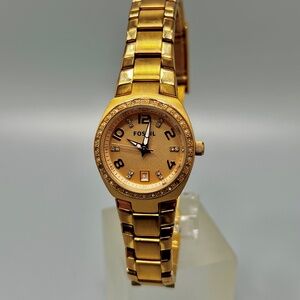 Fossil Gold-Tone Crystal Women's Watch